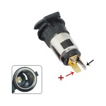 Car lighter / cigarette socket, for 12V, cylindrical overload safety included